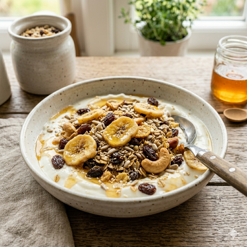 Fresh bowl of Mila's Muesli